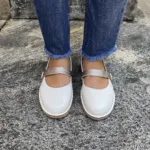 Sapatilha Feminina de Couro Prata Velha - 401-0030 - Imagem 3