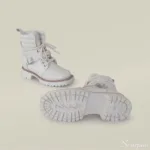 Coturno Feminino de Couro Off White -1940 - Imagem 2