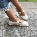 Sapatilha Feminina de Couro Off - 401-0031 - Imagem 2