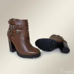 Bota Feminina de Couro Havana - 22100 - Imagem 4