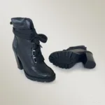 Bota Feminina de Couro Preto - 2210 - Imagem 5