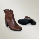 Bota Feminina de Couro Havana - 1619 - Imagem 4