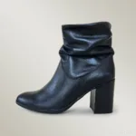 Bota Feminina de Couro Preto - 1619 - Imagem 2