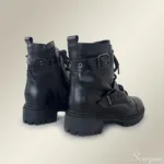 Coturno Feminino de Couro Preta - C274 - Imagem 3