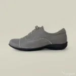 Tênis Feminino Casual em Couro Cinza - 151.077 - Imagem 3