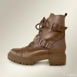 Coturno Feminino de Couro Havana - C274 - Imagem 2