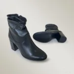 Bota Feminina de Couro Preto - 1619 - Imagem 4