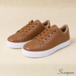 Tênis Feminino de Couro Caramelo - 776 - Imagem 2