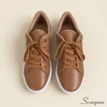 Tênis Feminino de Couro Caramelo - 776 - Imagem 6