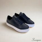 Tênis Feminino de Couro Marinho - 776 - Imagem 4