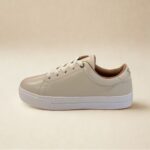 Tênis Feminino de Couro Off White - 776