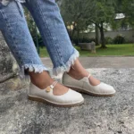 Sapatilha Feminina de Couro Off - 401-0031
