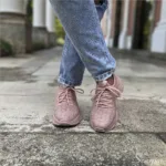 Tênis Casual Feminino Meia 2204 Rosê/Brilho - Imagem 4