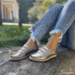 Sapatilha Casual Feminina Prata Velha - 401-0032
