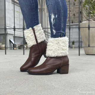 Bota de Couro Com Pelo 155.088 Whisky