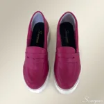 Mocassim Tratorado de Couro Pink - Imagem 4