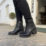 Coturno Feminino de Couro 4334520 - Preta
