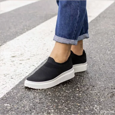 Tênis Meia Feminino 7001 - Preto