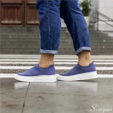 Tênis Meia Feminino 7001 - Jeans