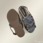 Sandália Rasteira 5318 de Couro - Cinza - Imagem 3