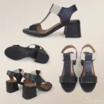 Sandália Feminina de Couro Preta - 170-115 - Imagem 5