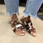 Sandália Rasteira de Couro Vaca - 172.118 - Imagem 2