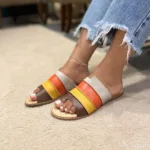 Rasteirinha de Couro Caf/Ama/Lar/Of - 172.118 - Imagem 2