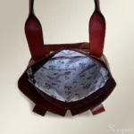 Bolsa de Couro Grande Amanda - Vinho - Imagem 4