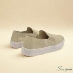 Tênis Slip On de Couro Off White - 153.092 - Imagem 5