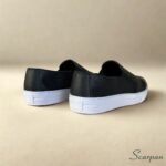 Tênis Slip On de Couro Preto - 153.092 - Imagem 7