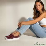 Tênis Slip On "SEM Forro" de Couro Vinho - 153.092 - Imagem 4