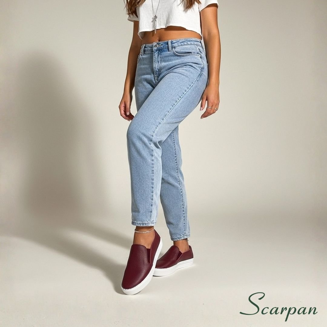 Slip On Couro 153.092 Vinho site 01-4
