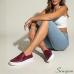 Tênis Slip On "SEM Forro" de Couro Vinho - 153.092 - Imagem 2