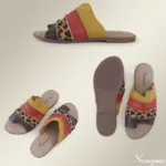 Rasteirinha de Couro Caf/Onça/Lar/Ama - 172.118 - Imagem 3