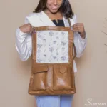 Bolsa Transversal Couro Caramelo Stonado - Stela - Imagem 2