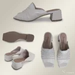 Tamanco Feminino de Couro Off - 5045111 - Imagem 3