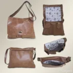 Bolsa Transversal Couro Caramelo Stonado - Stela - Imagem 5