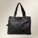 Bolsa de Couro Feminina Camila - Preto - Imagem 5