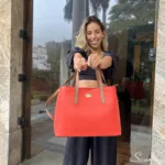 Bolsa Feminina de Couro Cecília.