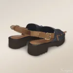 Sandália Avarca Tratorada Preta - 120-021 - Imagem 5