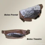Bolsa Transversal Feminina de Couro Stela Nude - Imagem 4