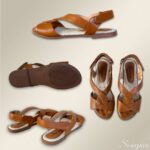 Sandália Rasteira Couro Caramelo - 158.120 - Imagem 4