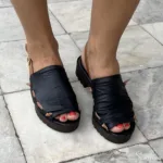 Sandália Avarca Tratorada Preta - 120-021 - Imagem 4