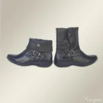 Bota Cano Curto Couro - Preta - 260B - Imagem 5