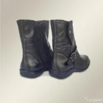 Bota Cano Curto Couro - Preta - 260B - Imagem 4