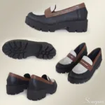 Mocassim Tratorado de Couro Colorido - 152.094 - Imagem 4