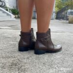 Bota Feminina de Couro Salto Baixo Café - DR944 - Imagem 2
