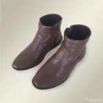 Bota de Couro Rasteira Chocolate - 250B - Imagem 3