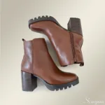 Bota Feminina de Couro Havana - 1740. - Imagem 4