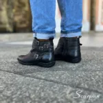 Bota Rasteira Feminina Preta - 219B - Imagem 2